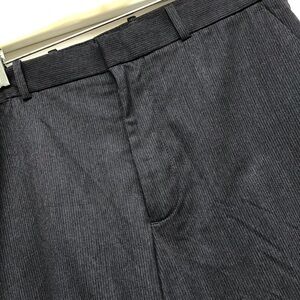 Perry Ellis Pants Mens 32x30 Pinstripe Gray Business Dress Pants Slacks Trousers
